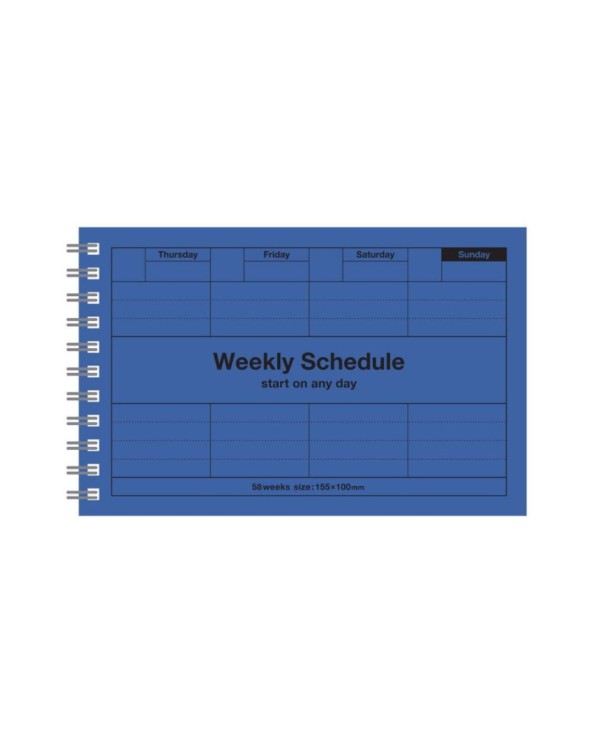 CARNET PLANNING HEBDO - DAYFREE WEEKLY SCHEDULE - MARK'S