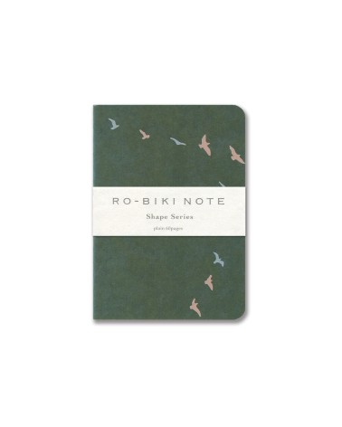 CARNET RO-BIKI NOTE - SHAPE SERIES - FLYING BIRDS - YAMAMOTO PAPER