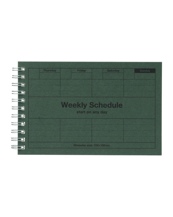 CARNET PLANNING HEBDO - DAYFREE WEEKLY SCHEDULE - MARK'S