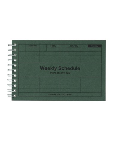 CARNET PLANNING HEBDO - DAYFREE WEEKLY SCHEDULE - MARK'S