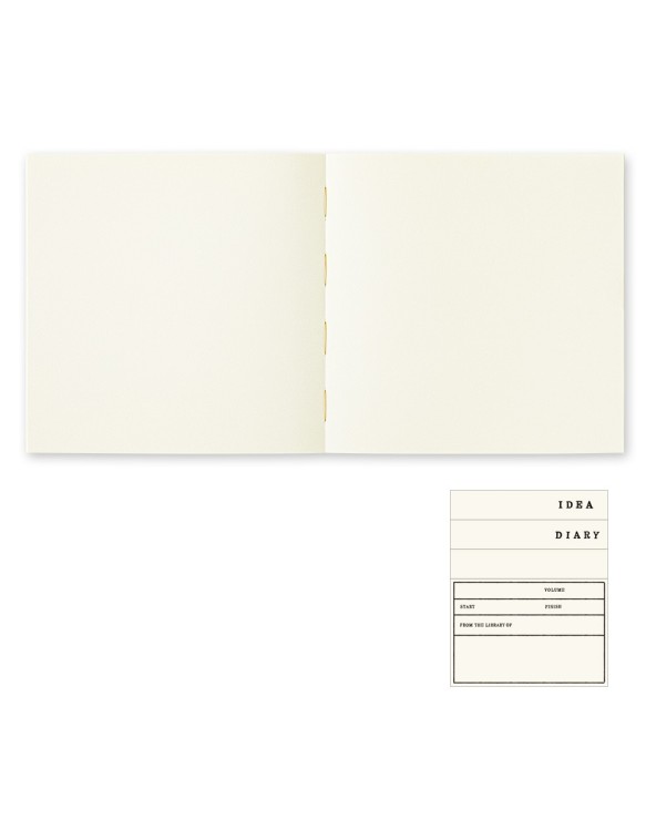MD NOTEBOOK - CARRE - PAPIER EPAIS - UNI - MIDORI