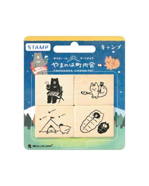 4 TAMPONS EN BOIS - YAMANOHA TOWN - CAMPING - NB