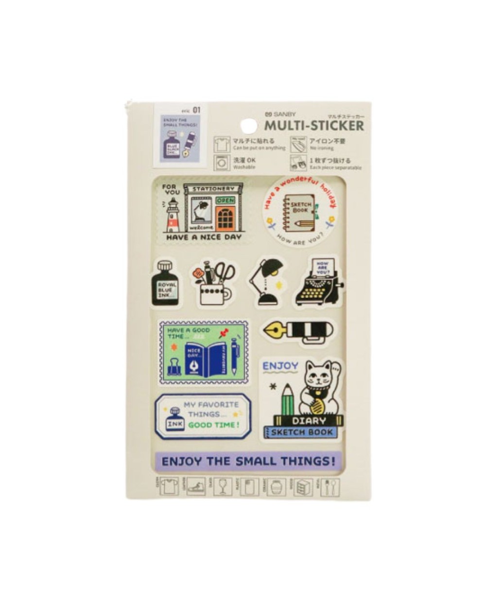 STICKER MULTI-SUPPORT - ERIC - ENJOY THE SMALL THINGS 01 - SANBY
