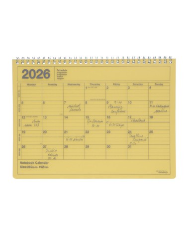 Calendrier Notebook 2026 - Format (M) - MARK'S