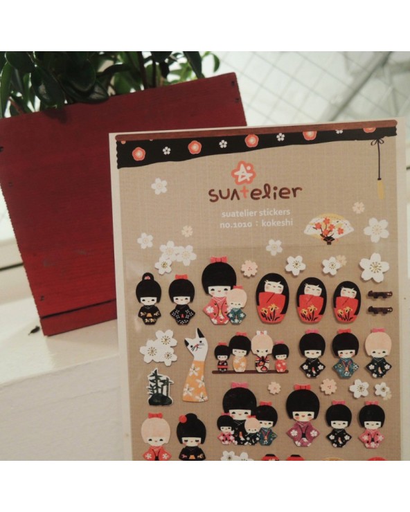 Daily Deco Stickers - Kokeshi - SUATELIER DESIGN