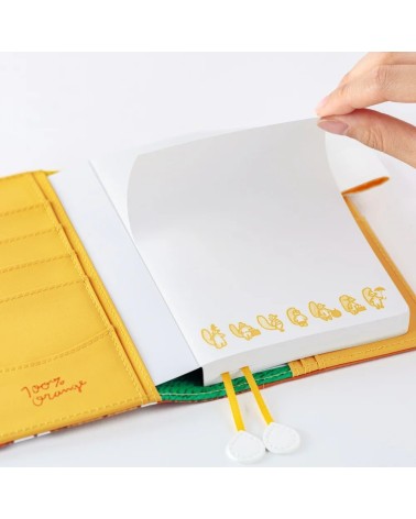 Hobonichi Techo 2026 – Bloc-notes A6 "100%ORANGE - Squirrel Appears"