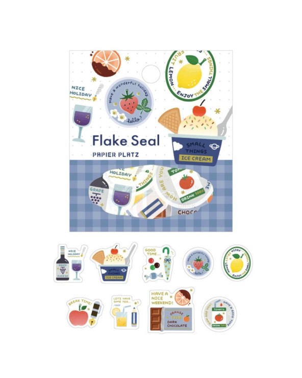 Stickers "Flake Seal Dorés – Fruits" – ERIC x PAPIER PLATZ