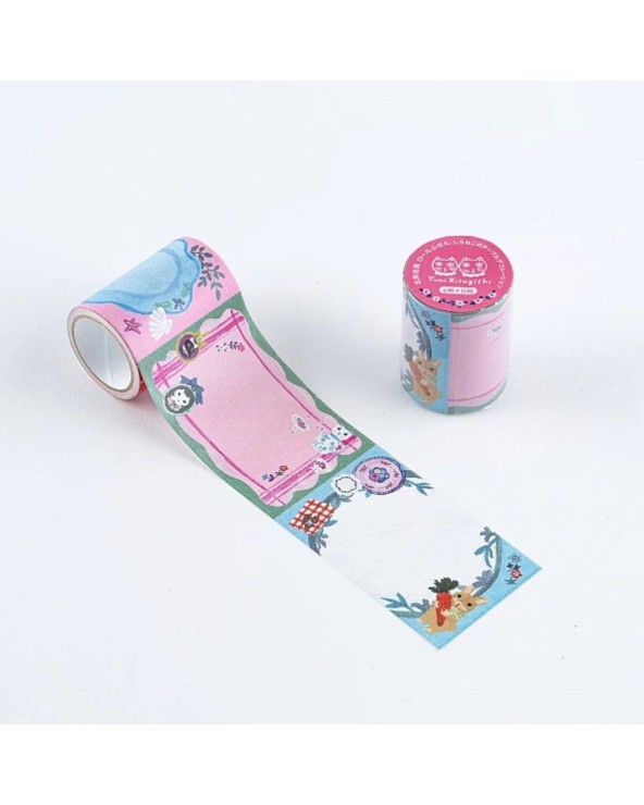 HOBONICHI - Rouleau de notes repositionnables – Yumi Kitagishi : Décorations de table "Chat blanc"