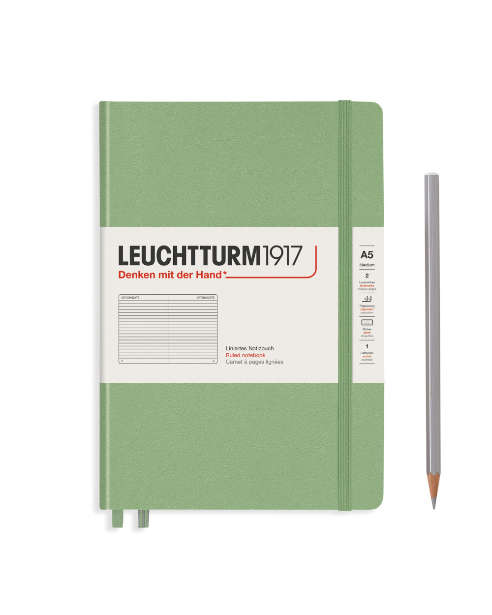 CARNET DE NOTES - MEDIUM (A5) - LIGNE  - LEUCHTTURM 1917